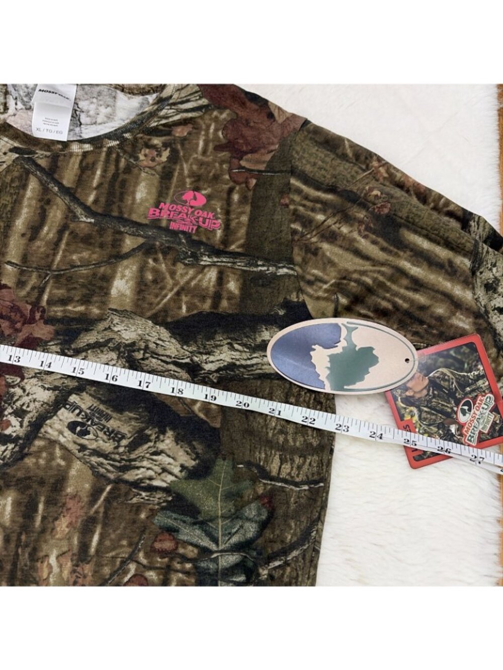 Mossy Oak Break Up Infinity Womens Camouflage Tee XL New - Picture 9 of 10